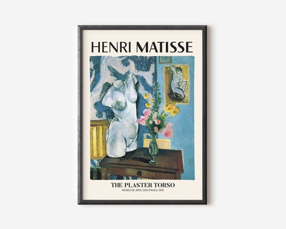 Henry Matisse Exhibition Poster Famous Gallery Wall Art Print Painting Art Print Floral Wall Print Garden Scenery Nature Living Room Art
