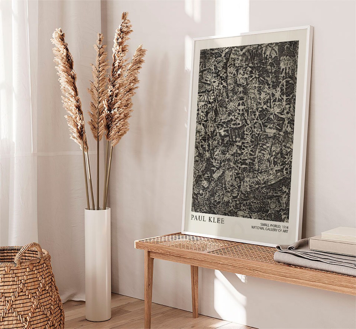 Paul Klee Abstract Modern Art Poster, Exhibition Print - Image 3