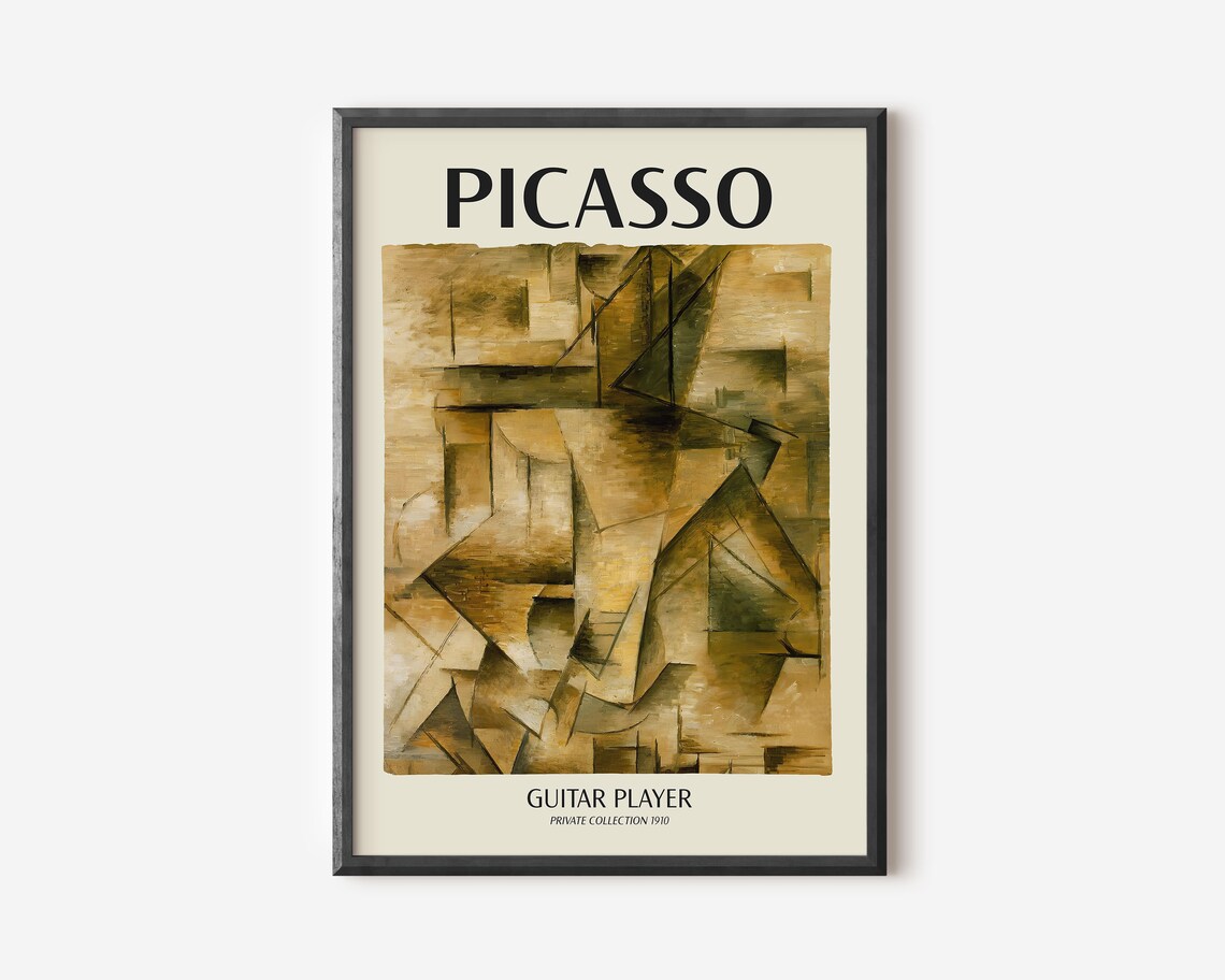 Picasso Exhibition Abstract Vintage Minimalist Art Print