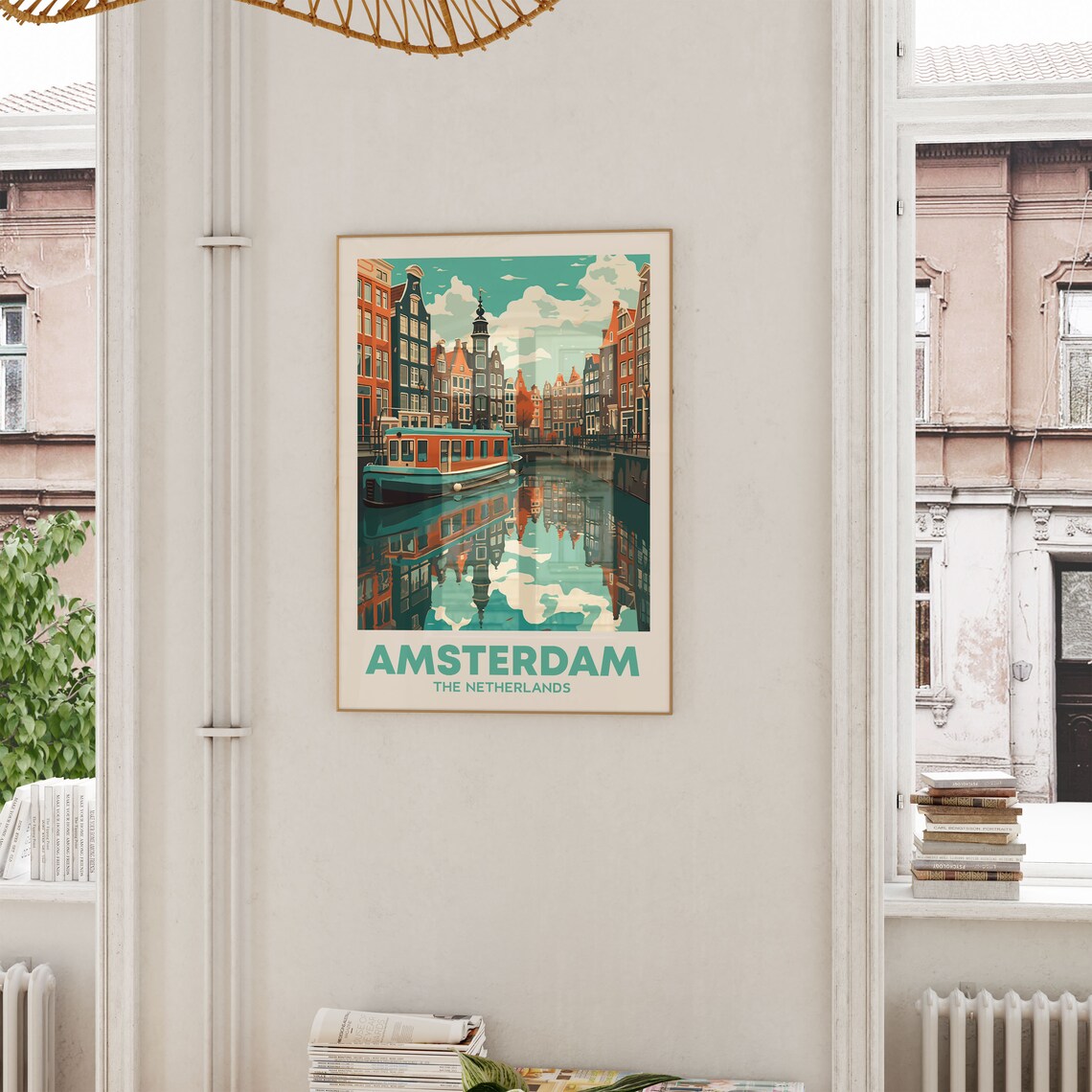Amsterdam, The Netherlands Travel Poster - Image 4