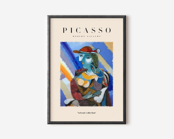 Picasso Exhibition, Abstract Vintage Minimalist Art Print