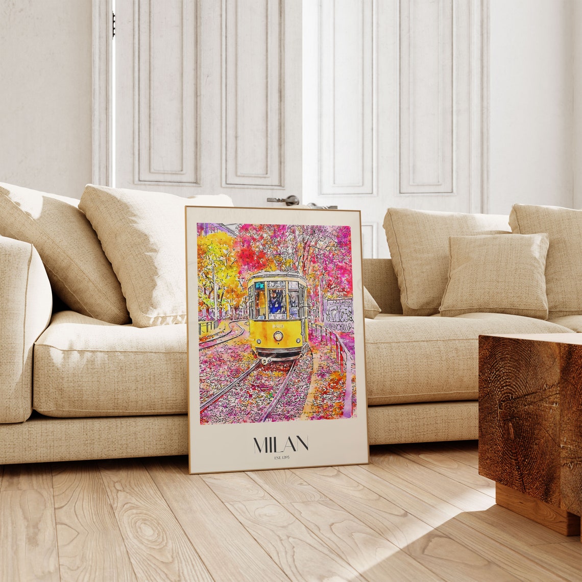 Travel Milan Wall Art Print Trendy Italian Wall Art Poster Famous Gallery Wall Art Decor For Living Room Art Gift For Traveler Friend - Image 4