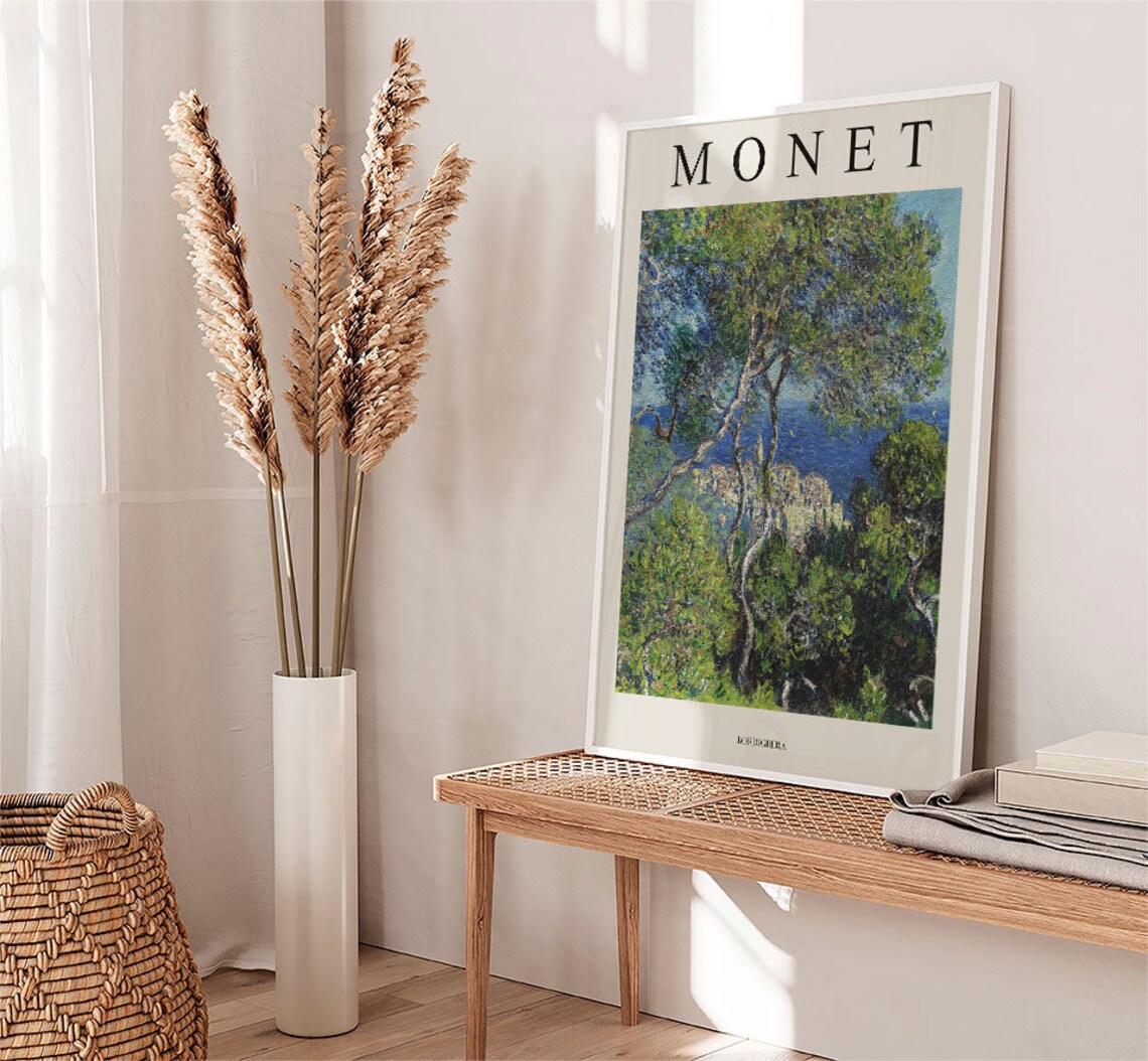 Claude Monet Exhibition Poster, Floral Garden Scenery - Image 3