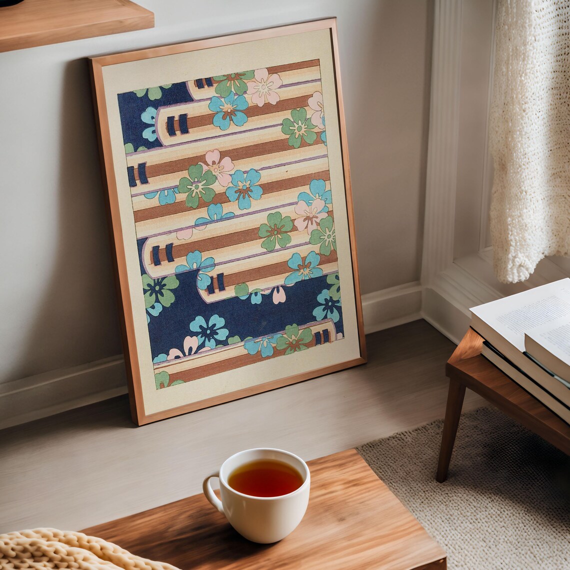 Korin Furuy Floral Art Poster, Japanese Ukiyo-E - Image 4