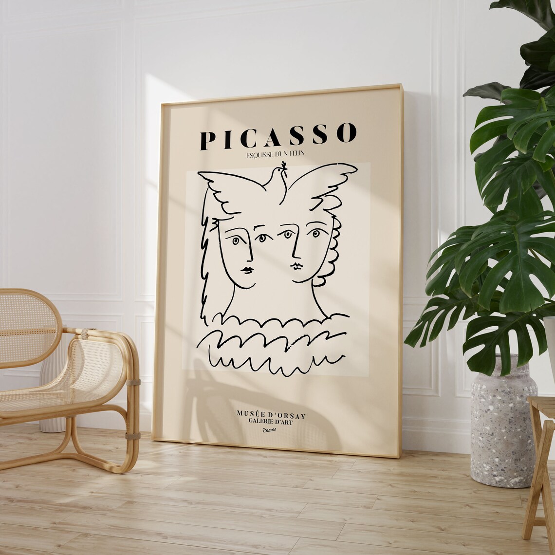Picasso Exhibition, Abstract Vintage Minimalist - Image 4