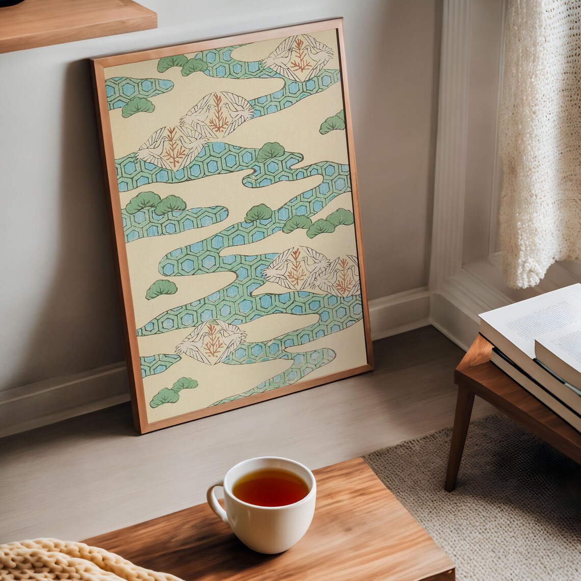 Korin Furuy Floral Art Print, Japanese Ukiyo-E - Image 4