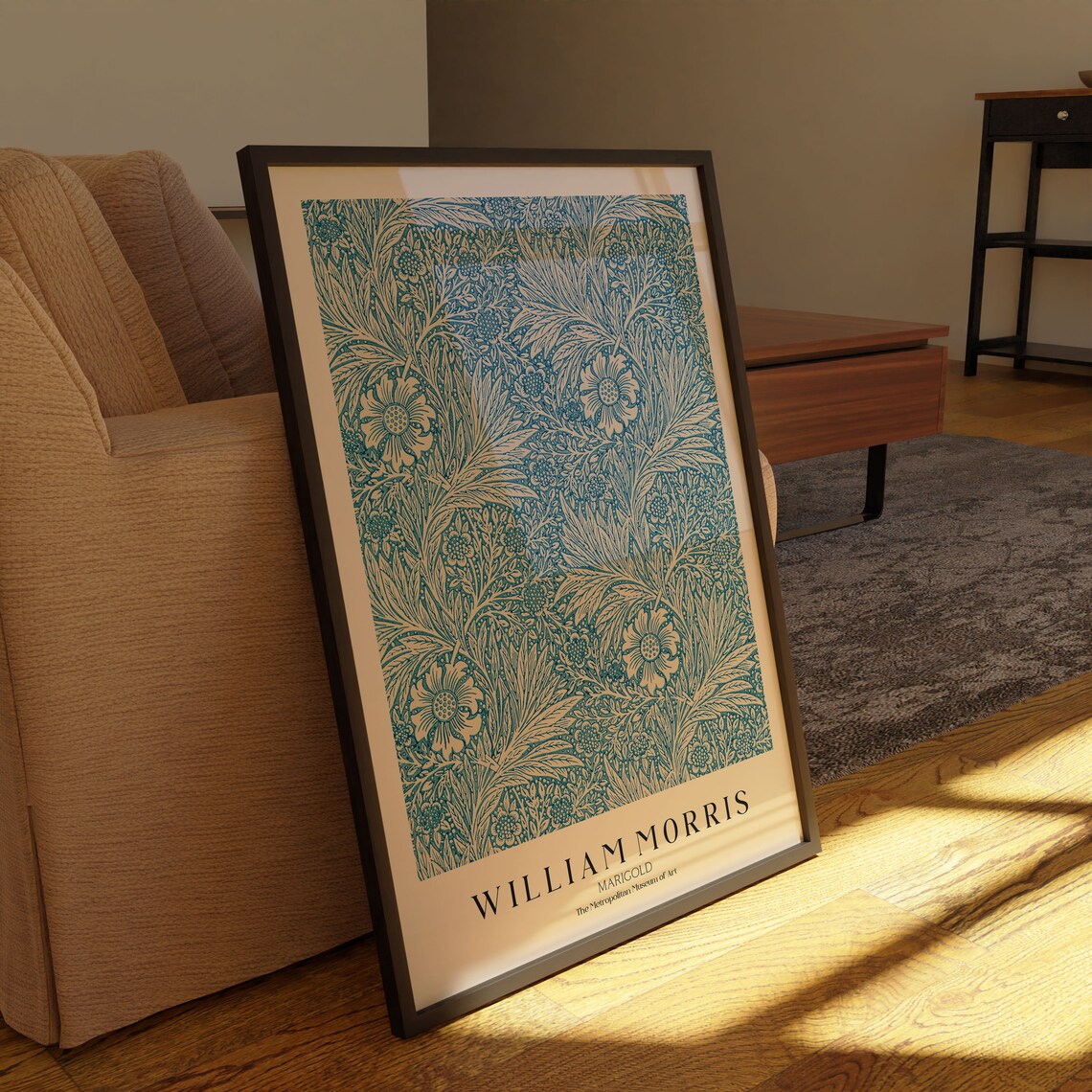 William Morris Exhibition, Vintage Minimalist Poster Print - Image 2