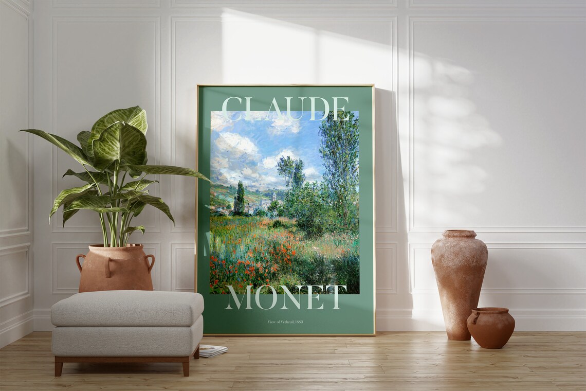 Claude Monet Landscape, Modern Impressionism Art Print - Image 2