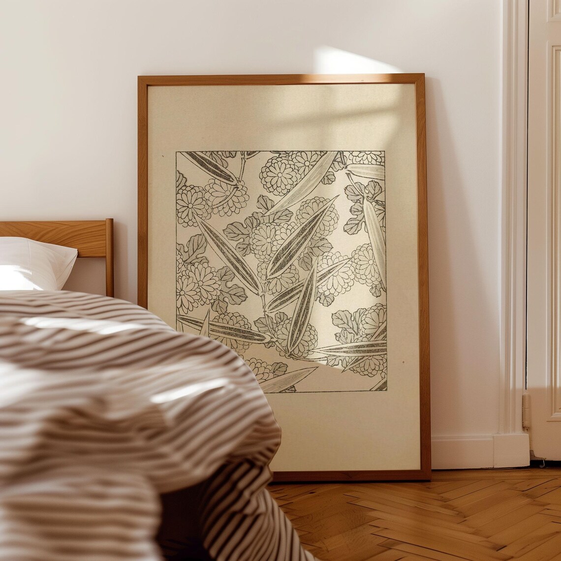 Korin Furuy Japanese Floral Ukiyo-E Poster