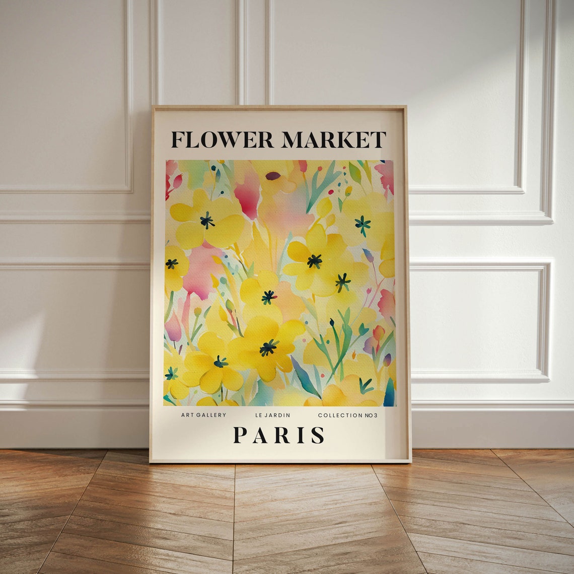 Paris Abstract Flower Market Print Colourful Plant Art Modern Gallery Wall Art Floral Poster Gift For Friend Living Room France Bedroom - Image 4