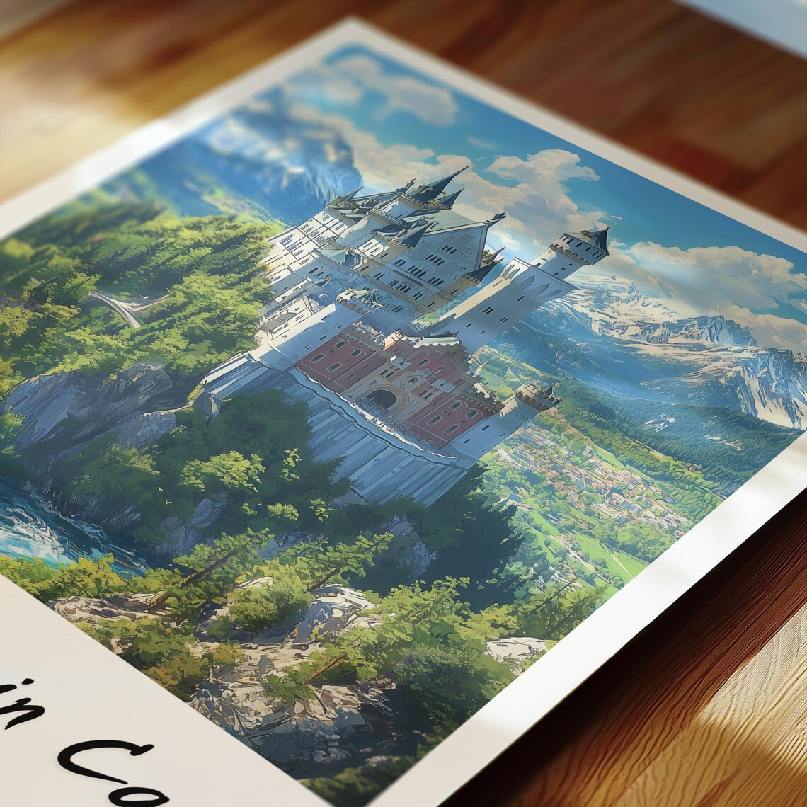 Neuschwanstein Germany Thailand Travel Poster, Minimalist - Image 2