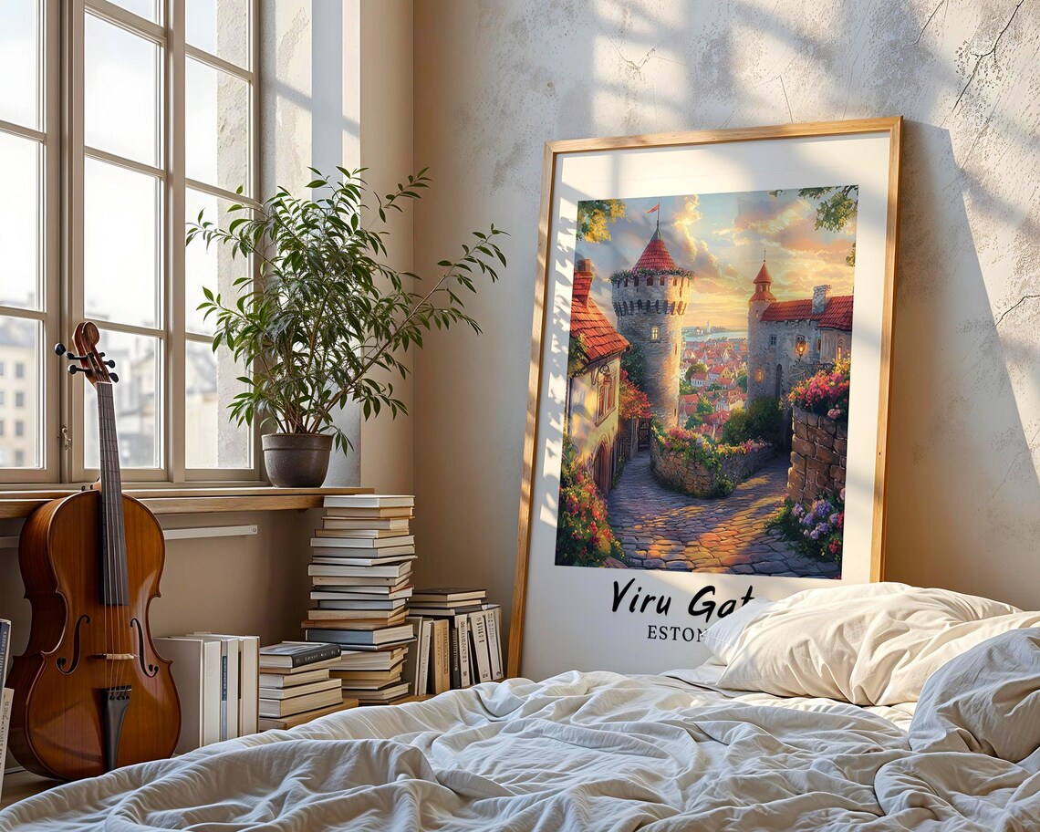Viru Gate, Estonia Wedding Gift Poster - Image 3
