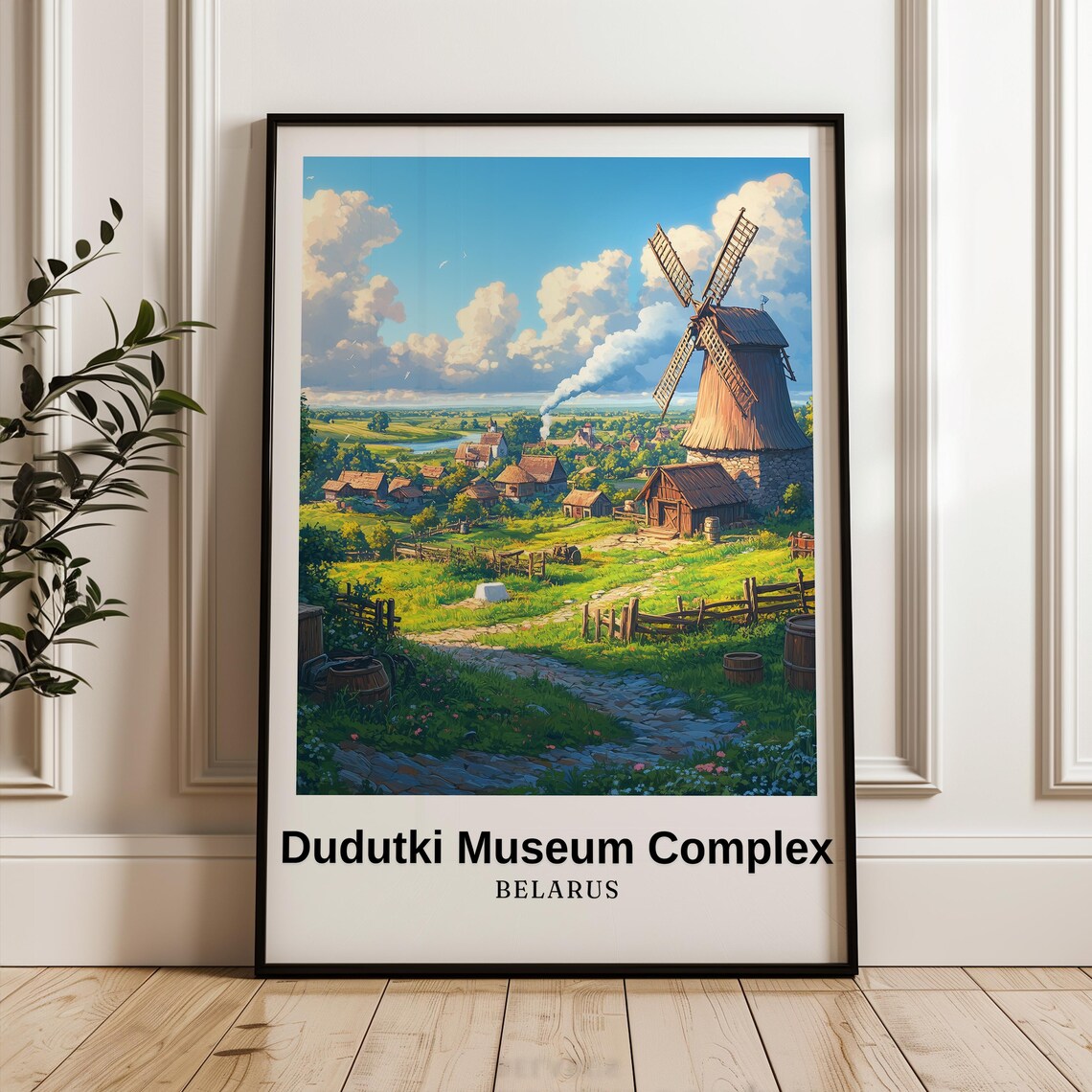 Dudutki Museum Complex Travel Poster, Belarus