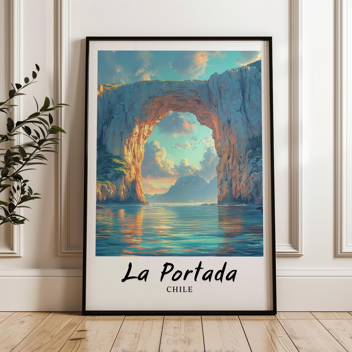 La Portada Travel Poster, Chile Wedding Gift