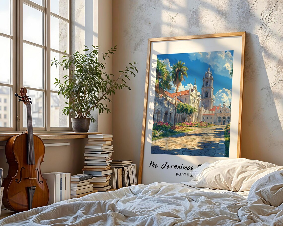 Jeronimos Monastery - Minimalist Travel Poster - Image 3