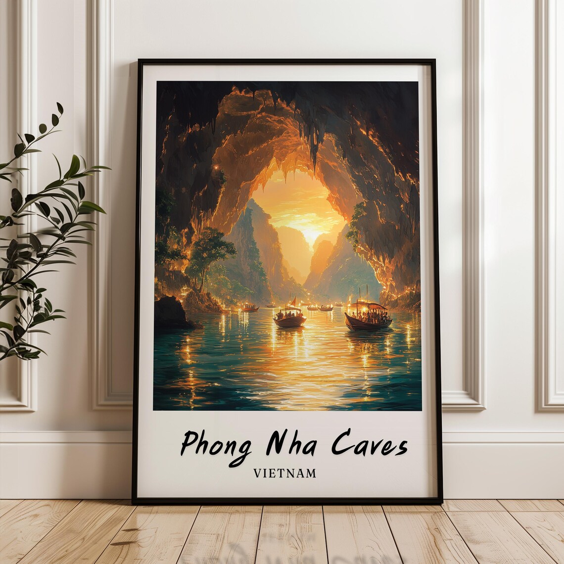 Nha Trang Bay Vietnam Travel Poster, Minimalist