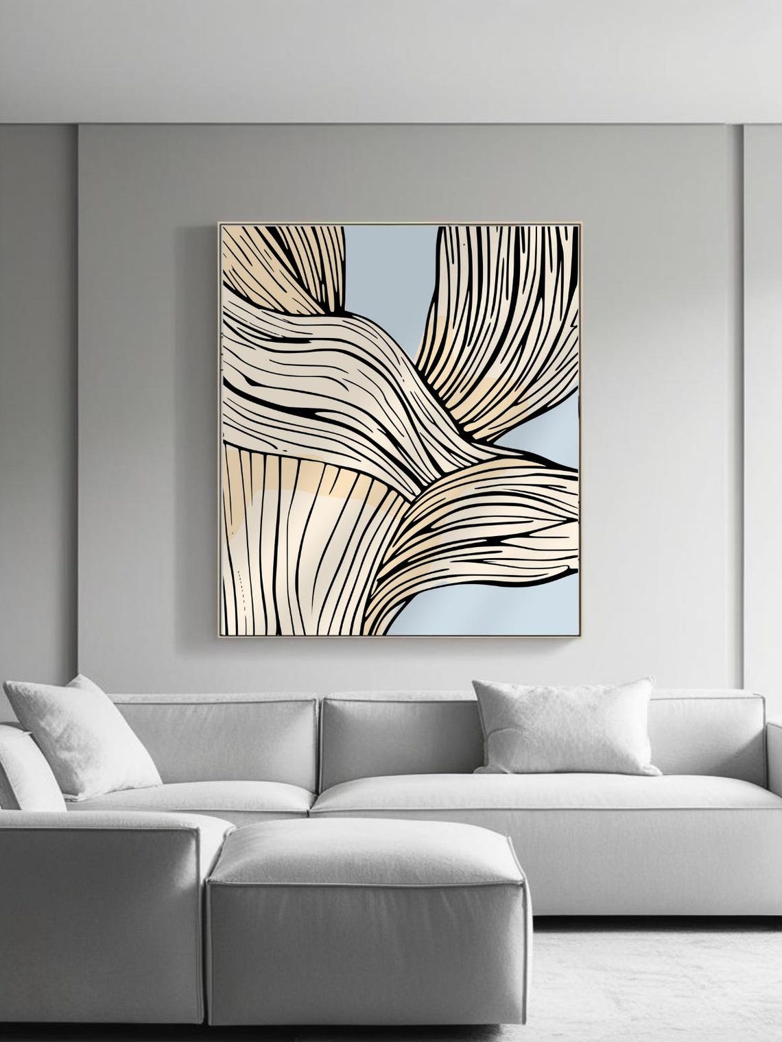 Wabi Sabi Abstract Line Art, Boho Decor - Image 3