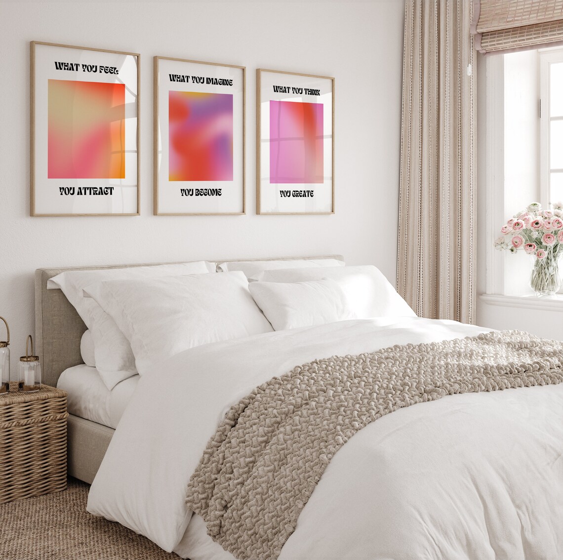 Spiritual Gradient Aura Poster Set What You Feel You Attract - Image 5