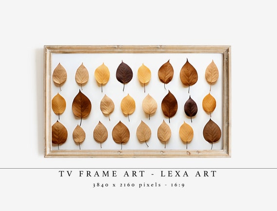 Fall Leaves Frame Tv Art Autumn Style Painting Samsung Instant