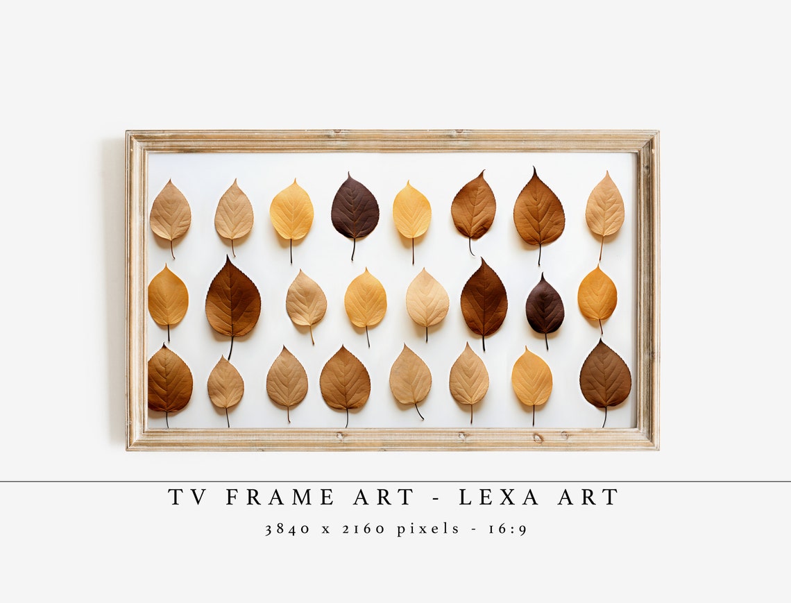 Fall Leaves Frame Tv Art Autumn Style Painting Samsung Instant