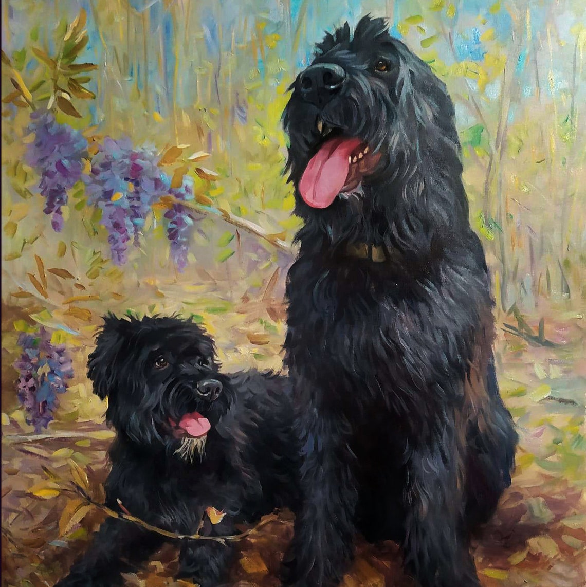 Portrait Of A Dog Portrait Of A Pet Personal Portrait Of A Dog Portrait Oil On Portrait Of A Handmade Pet Portrait As A Gift