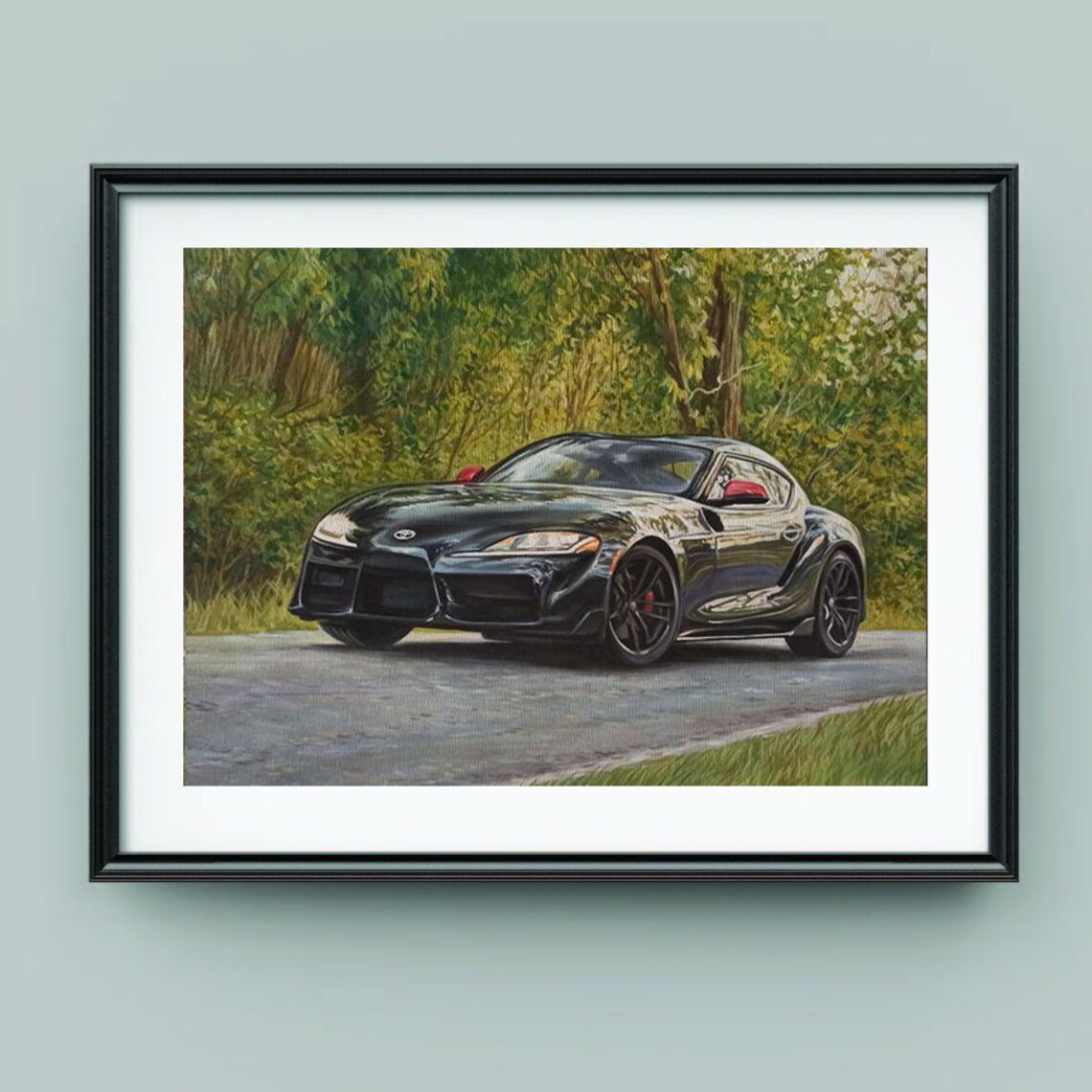Custom Car Portrait, Personalized Oil Art Print