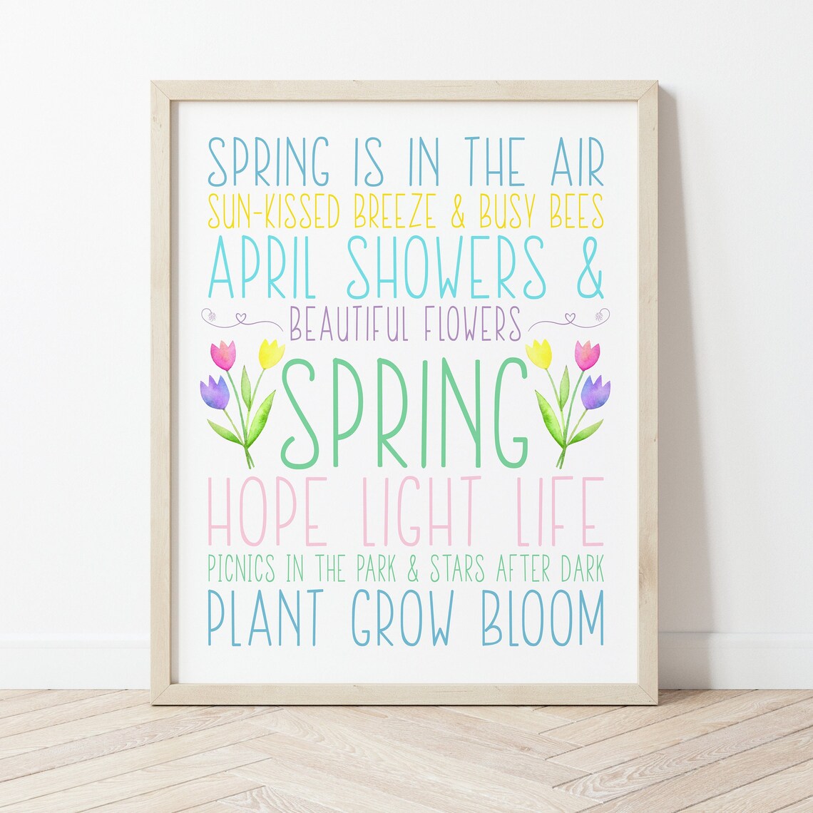 Spring Seasonal Words and Sayings Art Print - Image 4