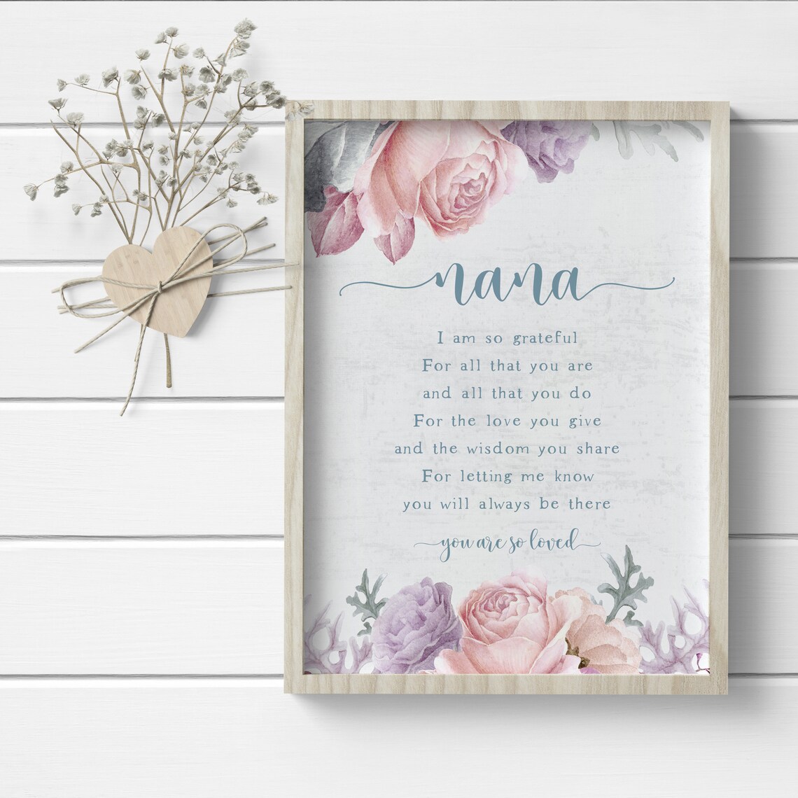 Instant Nana Quote Birthday Keepsake Gift, Heartfelt Saying - Image 3
