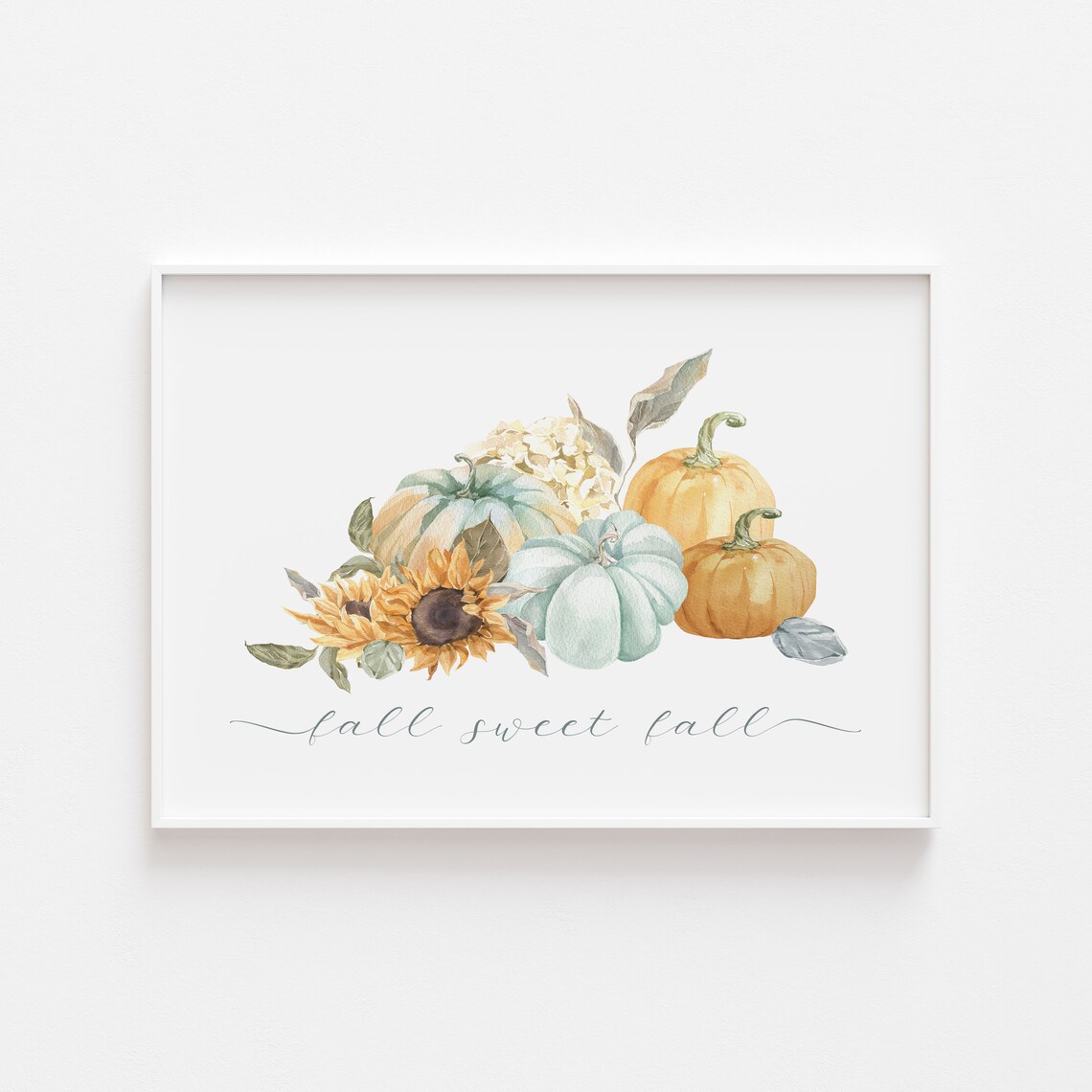 Fall Sweet Fall Pumpkins And Sunflowers Art Print - Image 2