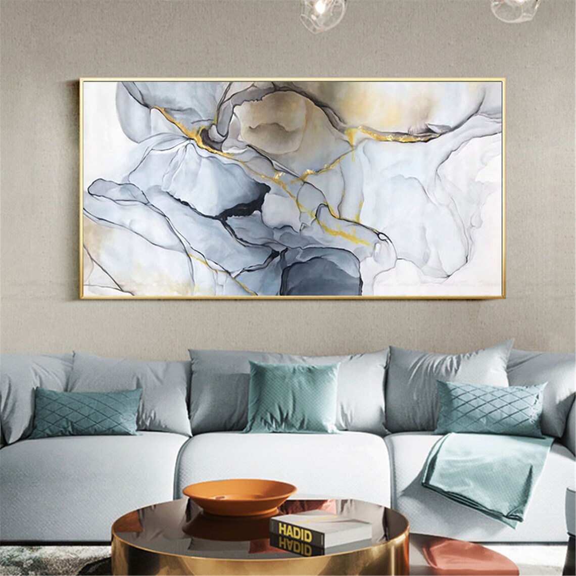 Abstract Christmas Art Print, Minimalist Holiday Decor - Image 3