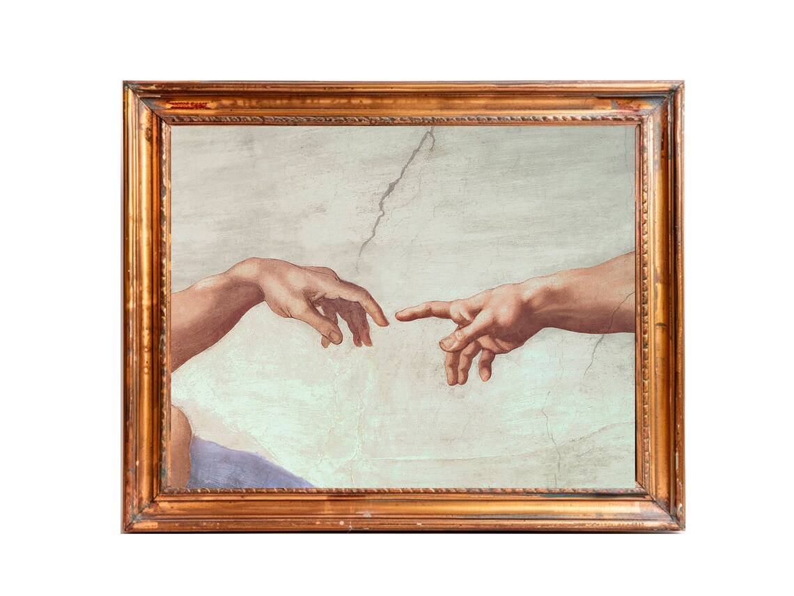 Michelangelo-Inspired Creation Of Adam Art Print - Image 2