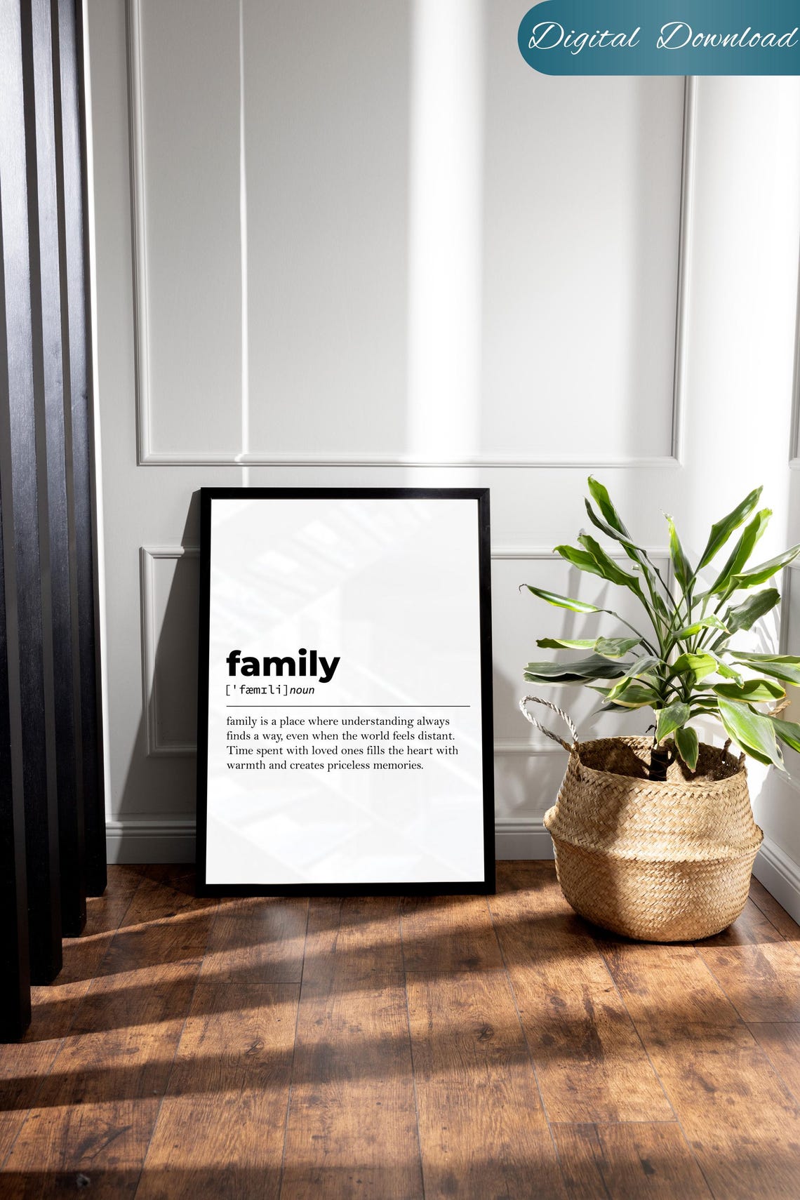 Family Dictionary Definition Poster Heartwarming Gift for Home Decor - Image 2