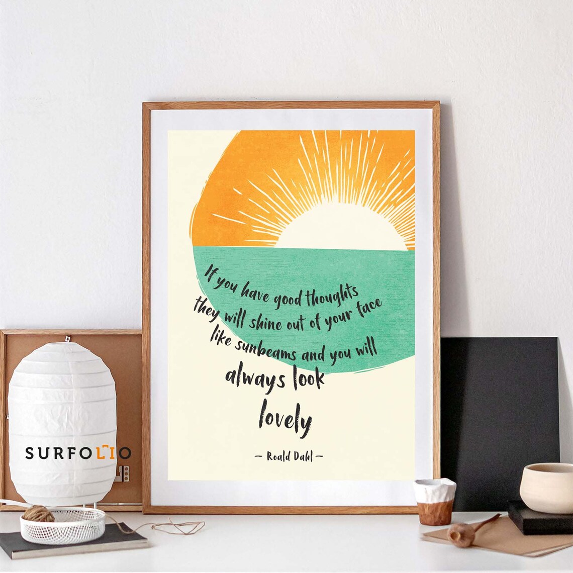 Roald Dahl Quote Poster, Inspirational Art