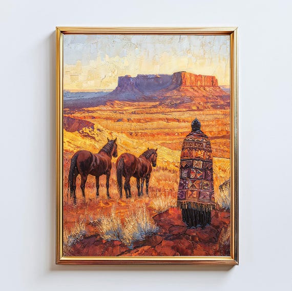 Navajo Desert View Monument Valley Wall Art