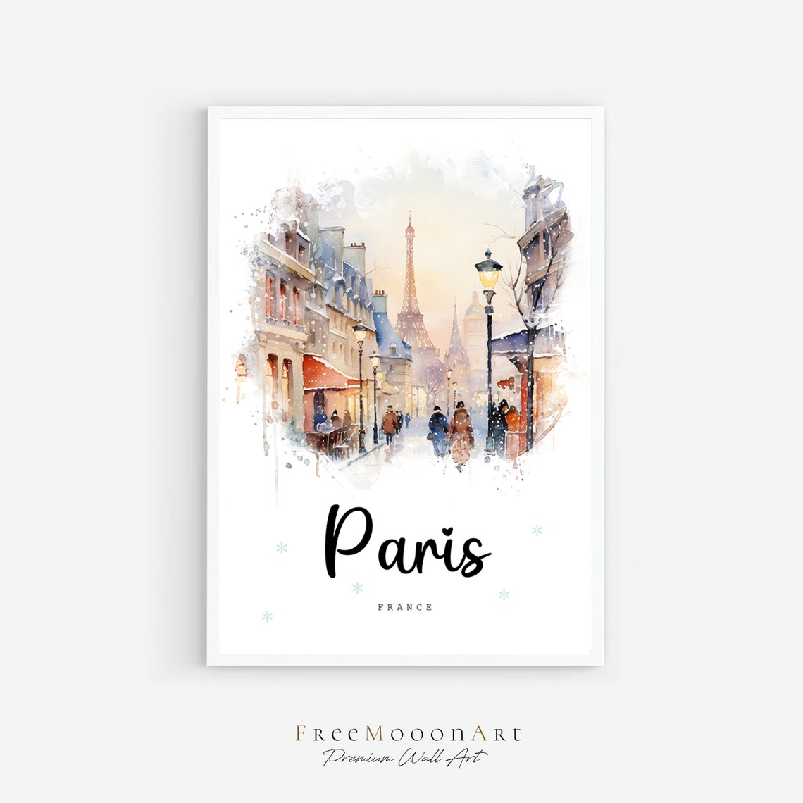 Paris France Travel Poster France City Print Paris Wall Art Europe Prints Art Paris Watercolor Painting Travel Gifts