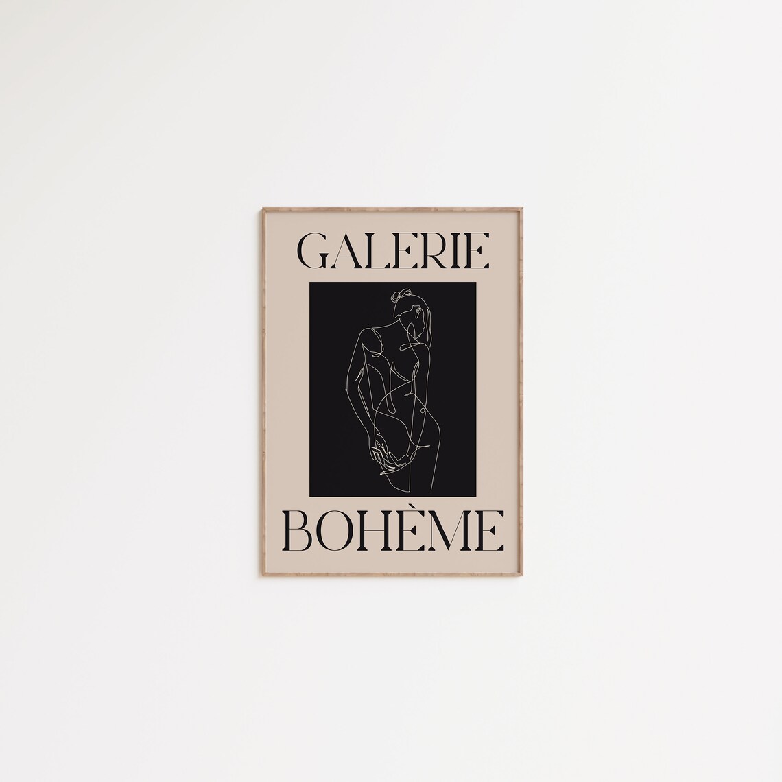 Galerie Boheme Female Figure Line Drawing Minimalist Gallery Wall Art - Image 4