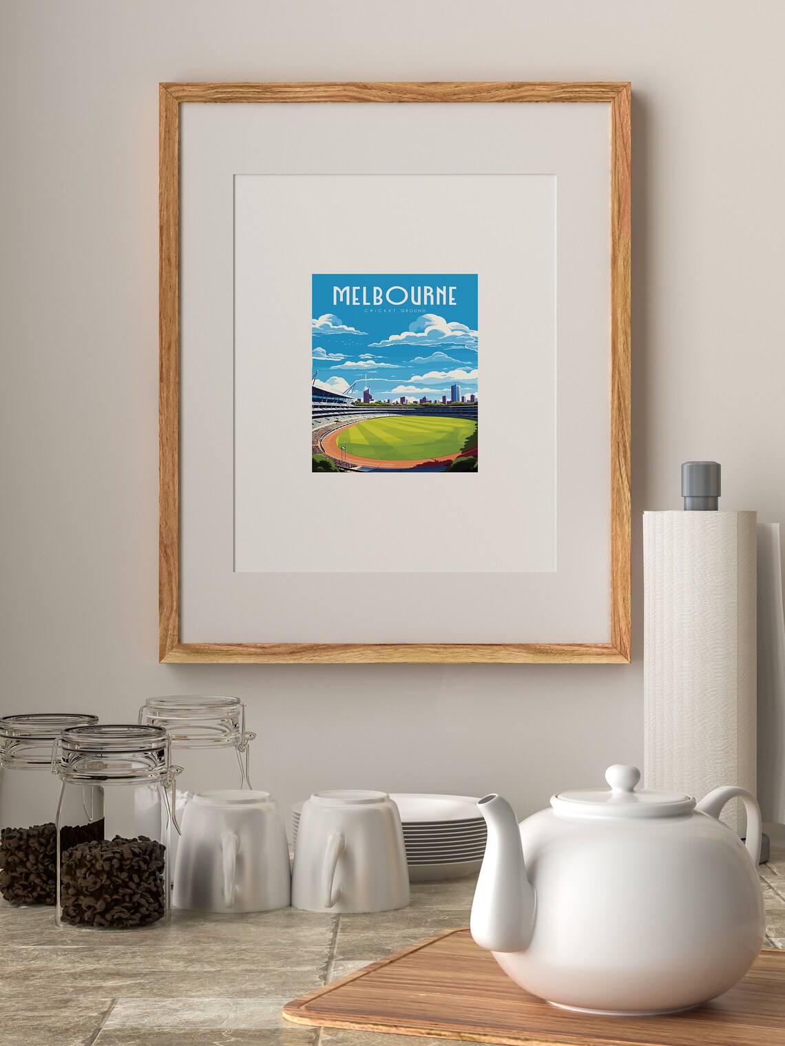 Melbourne Cricket Ground Cricket Poster, Sports Decor - Image 3