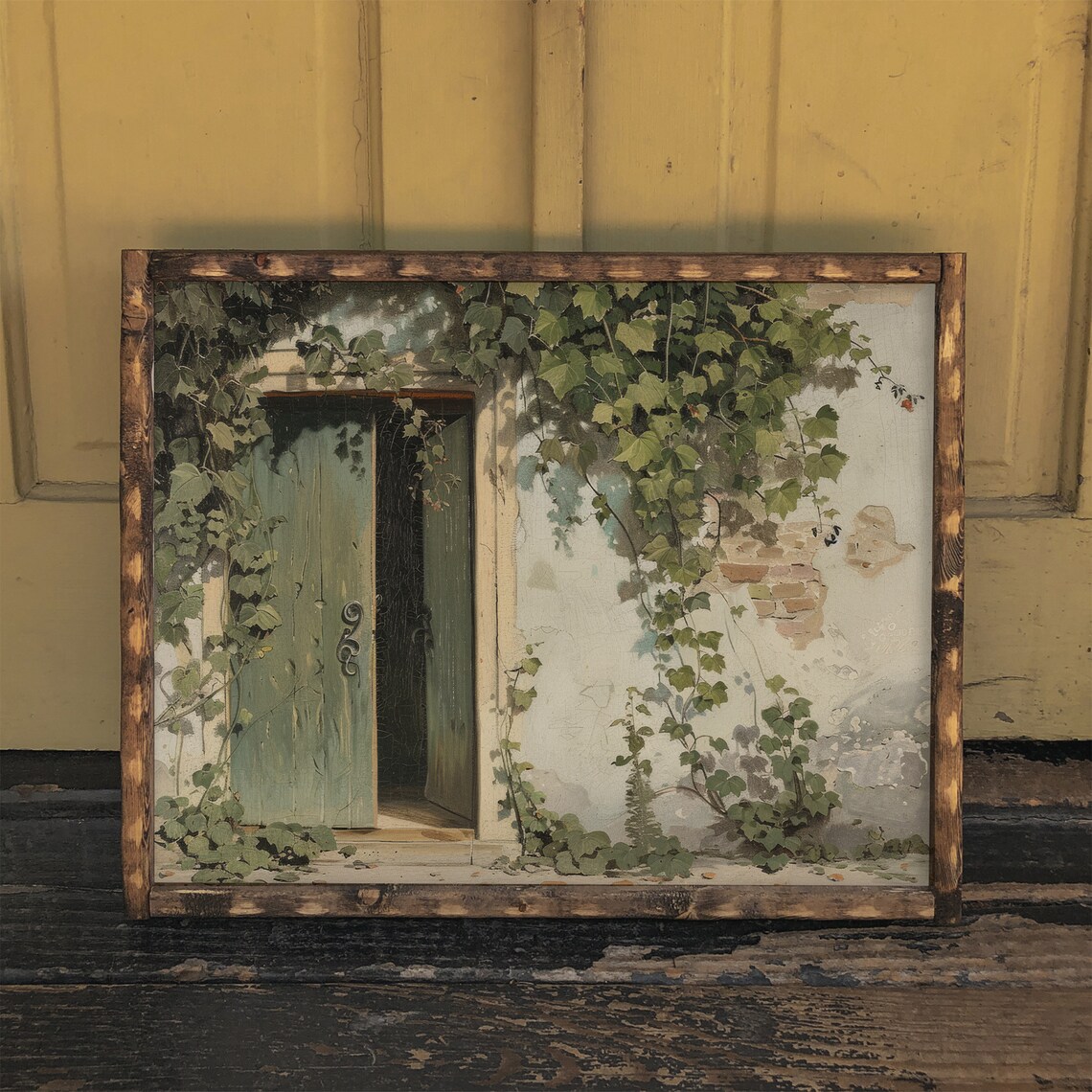 Old Cottage Door With Ivy - Vintage Style - Image 2