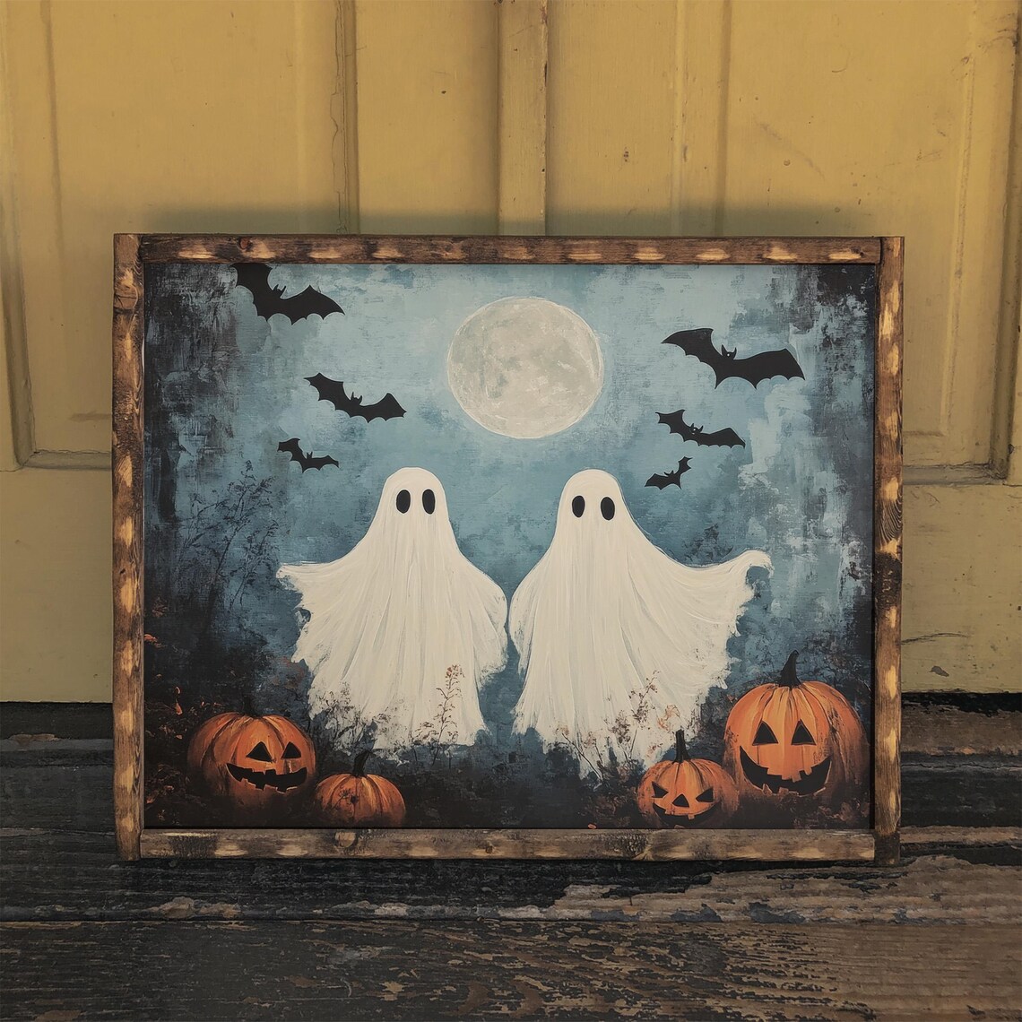 Old Fashioned Spooky Ghosts, Vintage Style Art Print - Image 2