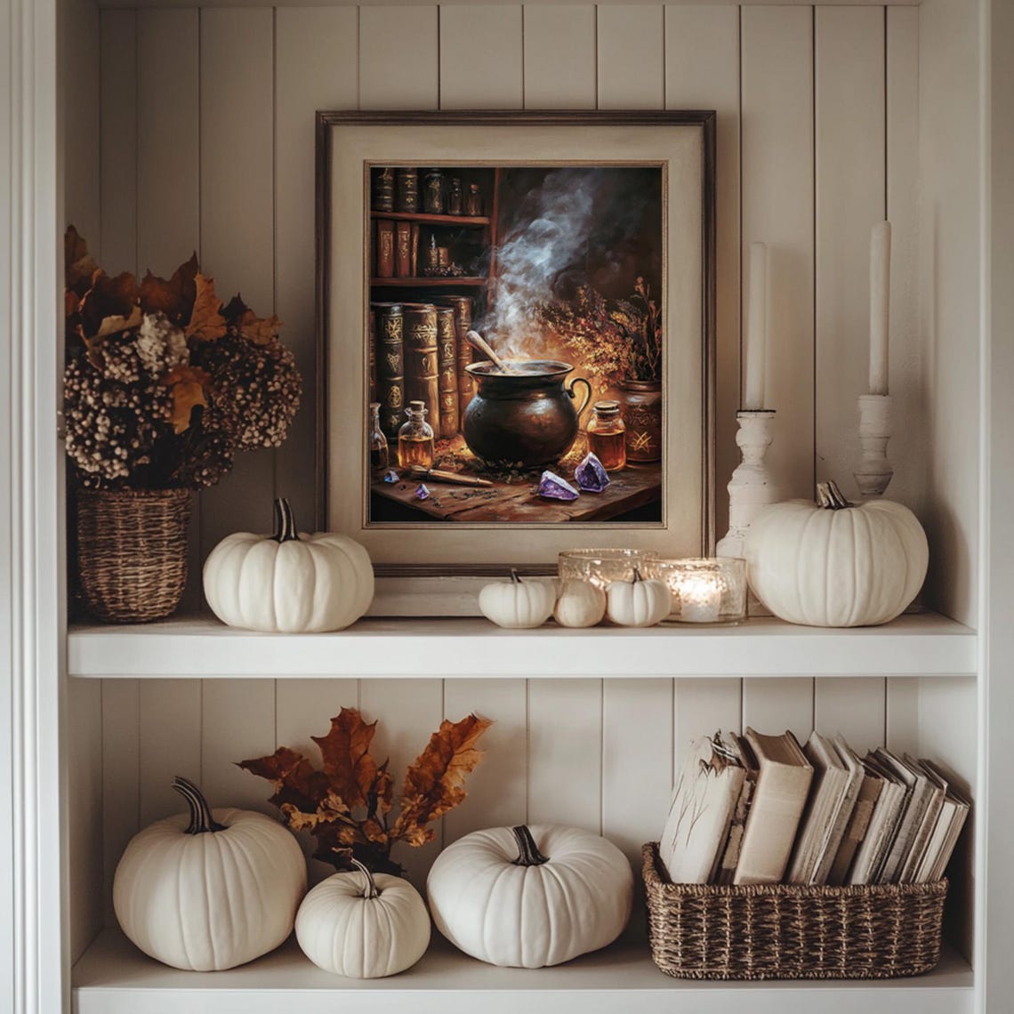 The Witchs Lair, Vintage Style Halloween Art Print - Image 3