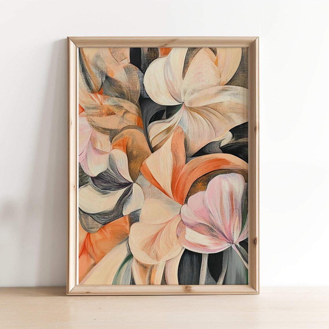 Vintage Abstract Botanical Floral Bouquet Art Print