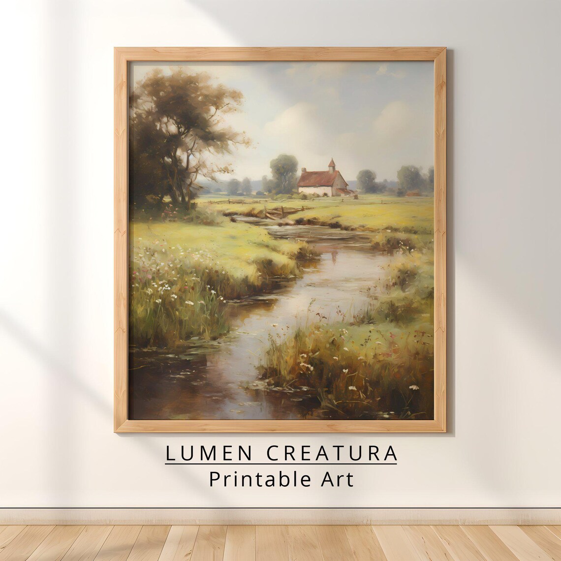 Meadow Countryside Vintage French Wall Art - Image 4