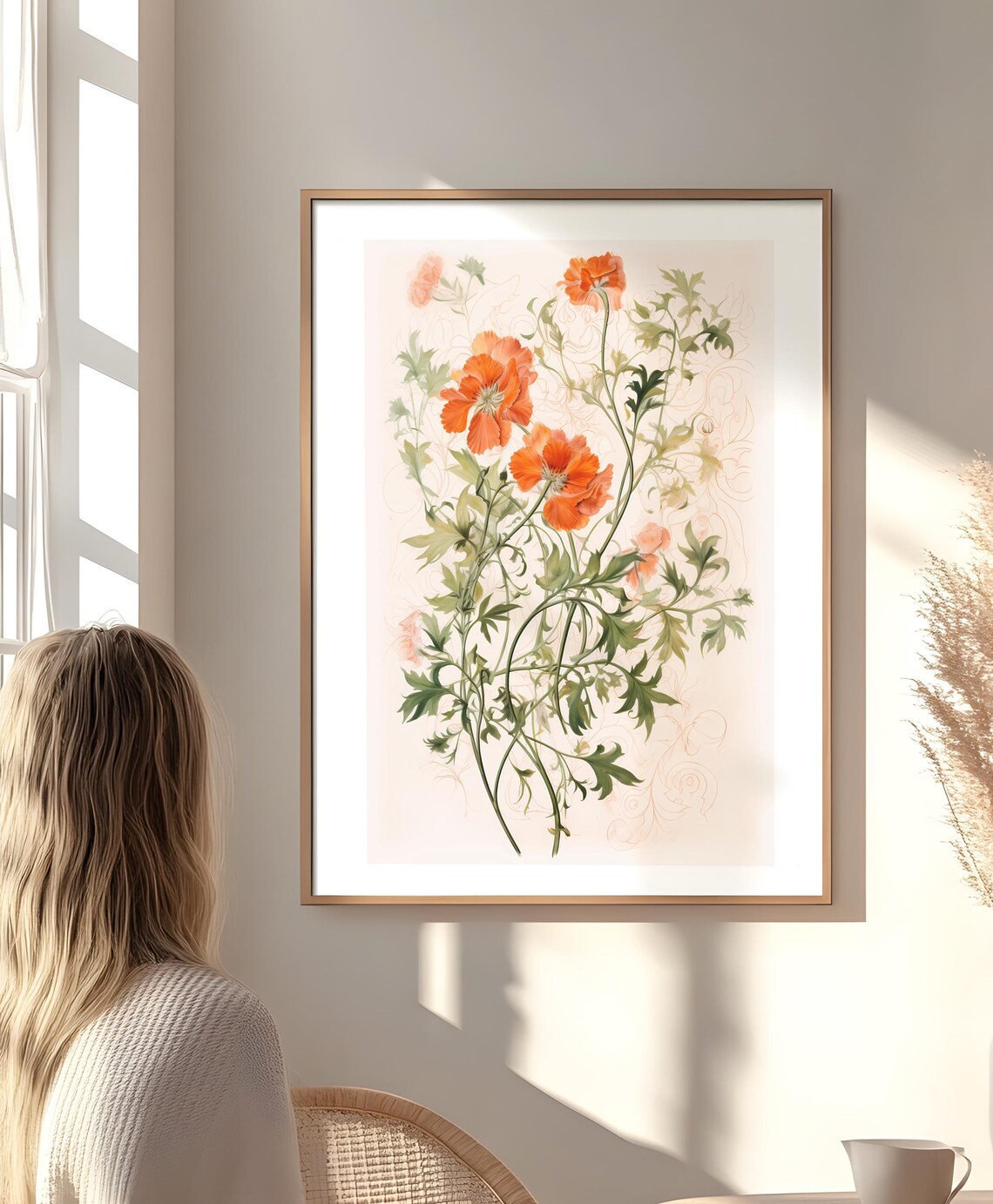 Floral Prints, Vintage Botanical Pattern Art Print - Image 3