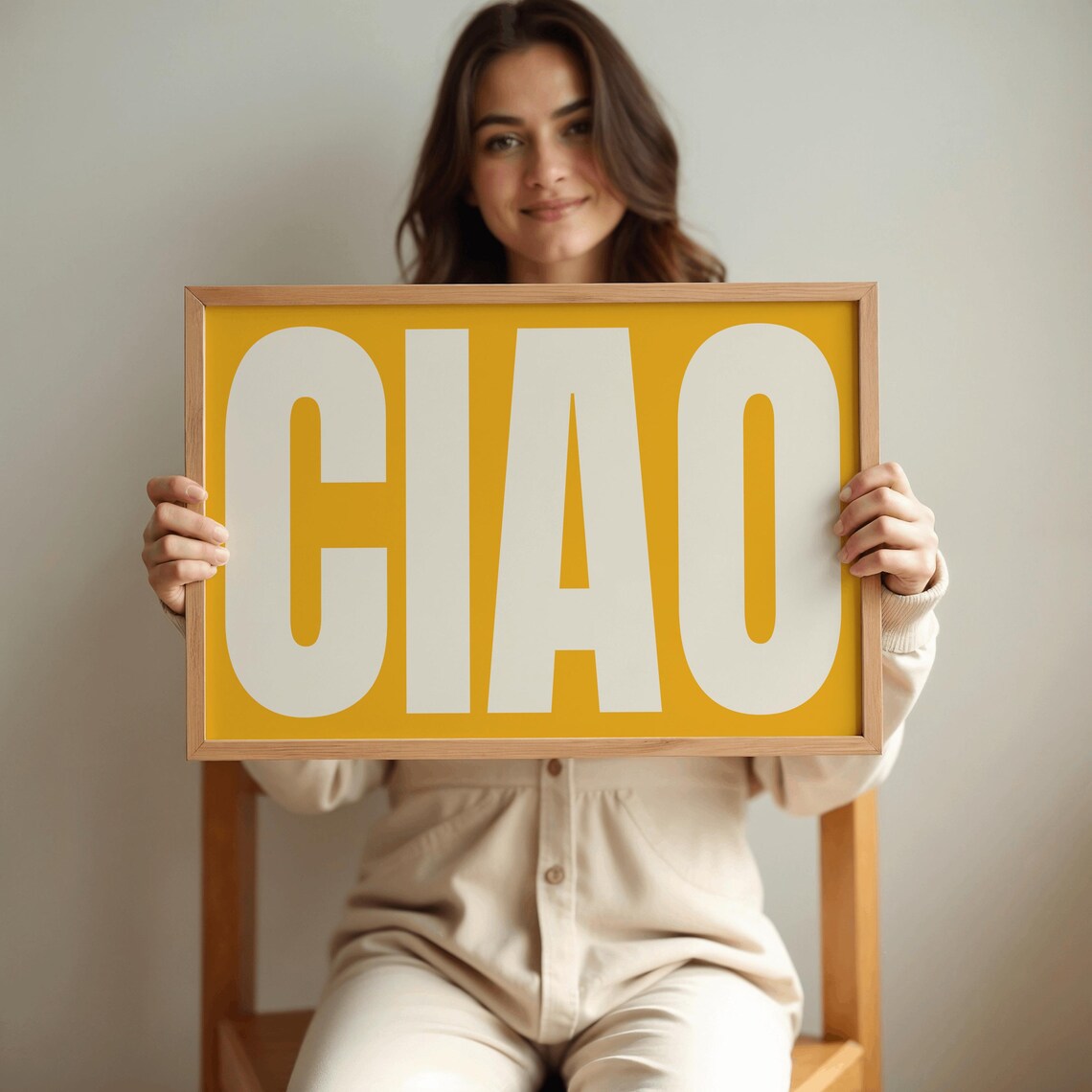 Ciao Poster, Retro Italian Typography Art Print - Image 3