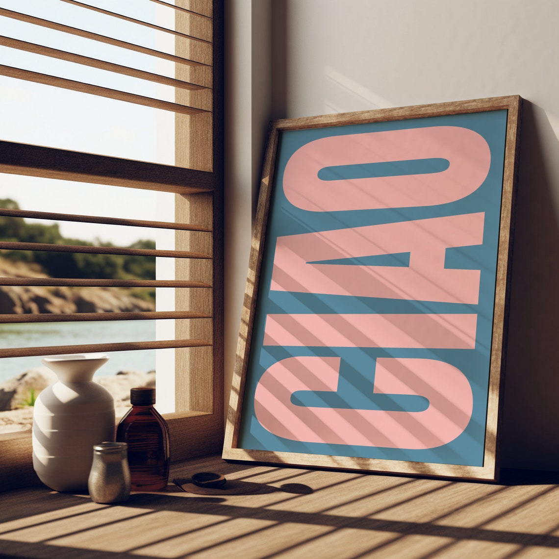 Ciao Poster, Italian Modern Decor Retro Print - Image 2