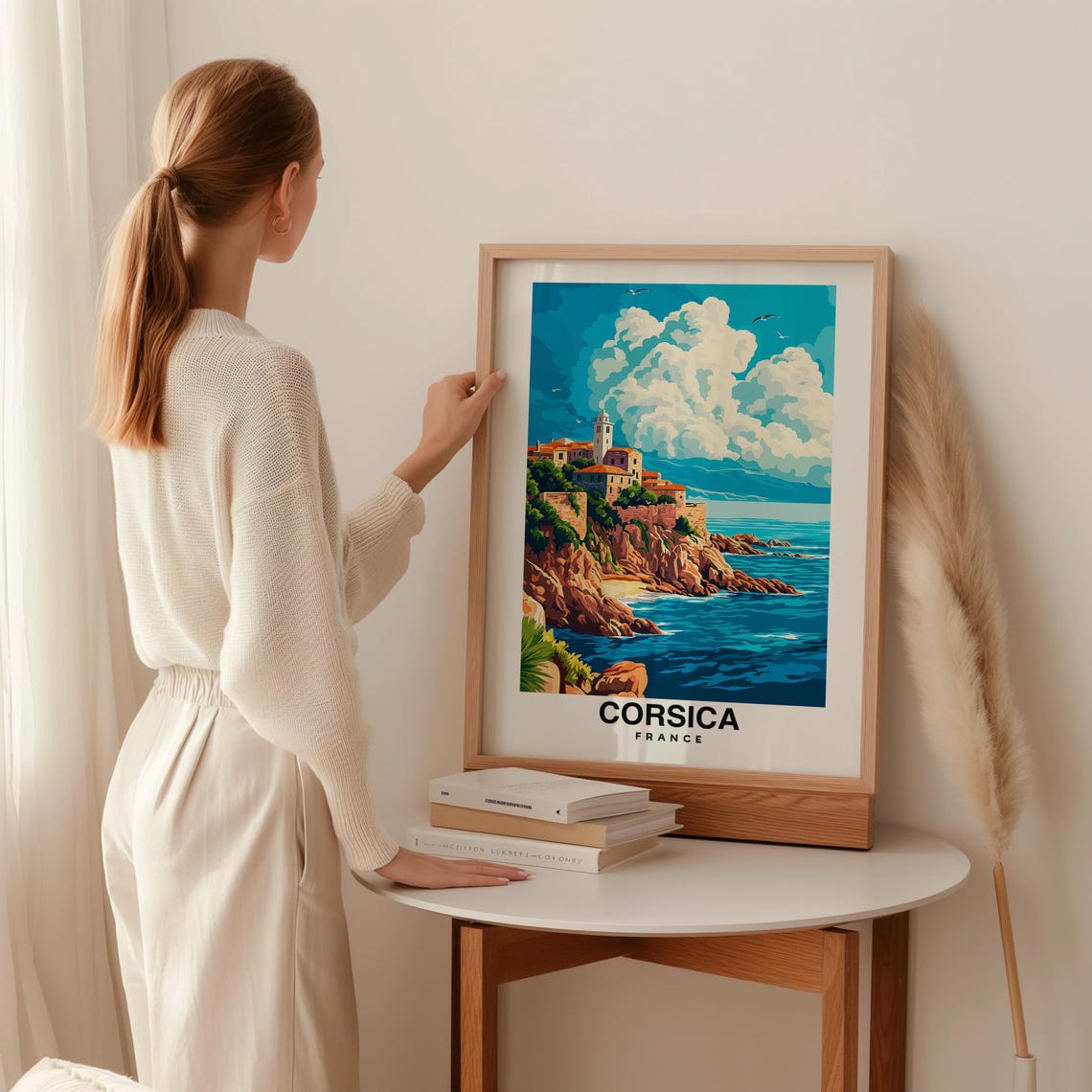Corsica France Travel Print Wall Art Corsica France City Print Corsica France Travel Gift Corsica France Poster - Image 2