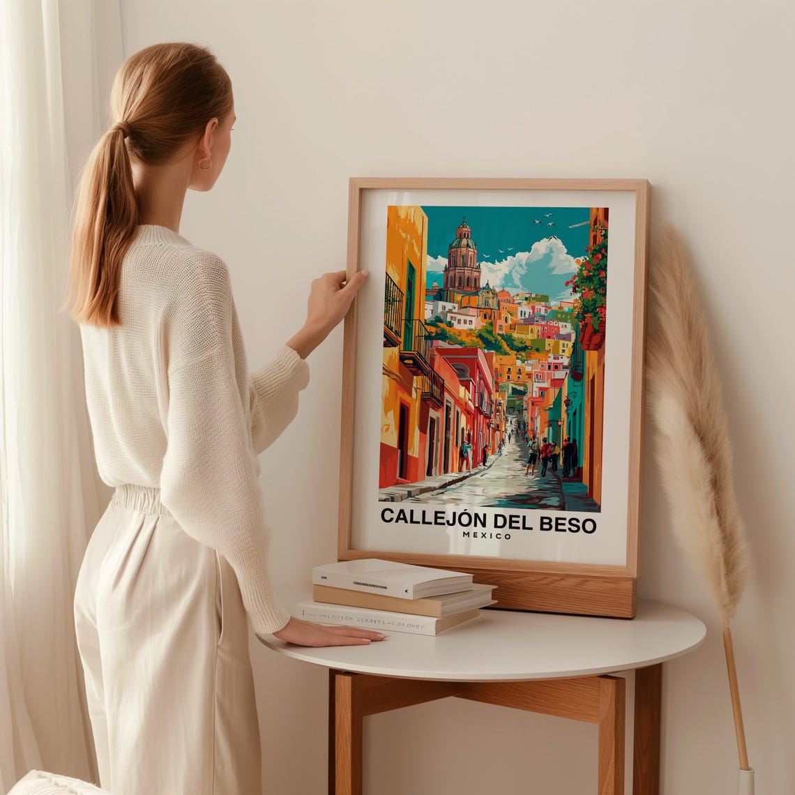 Callejn Del Beso Travel Print Wall Art Guanajuato Mexico City Print Callejn Del Beso Travel Gift Callejn Del Beso Poster Mexico - Image 2