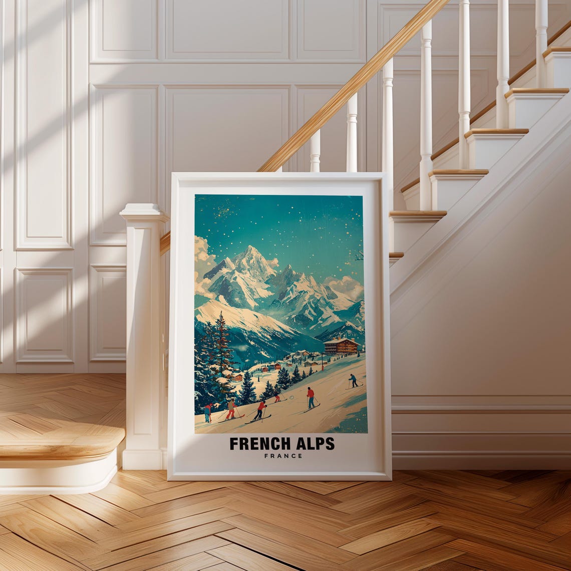 French Alps Print France Poster French Alps Views French Alps Mountains French Alps Ski Resorts France Charm French Alps Beauty