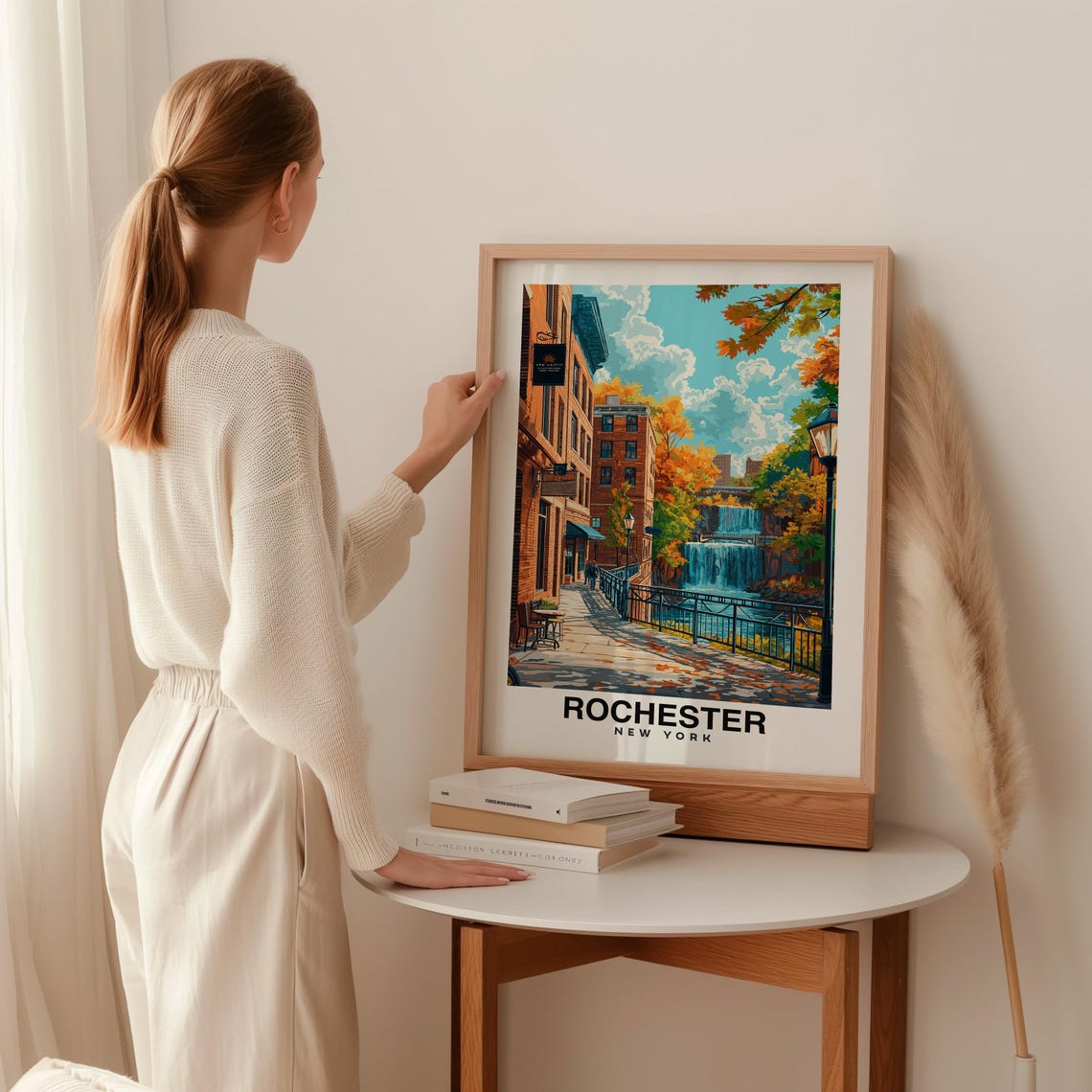Rochester City Print Rochester Travel Poster New York Travel Gift Rochester New York Poster Rochester Gift New York - Image 2