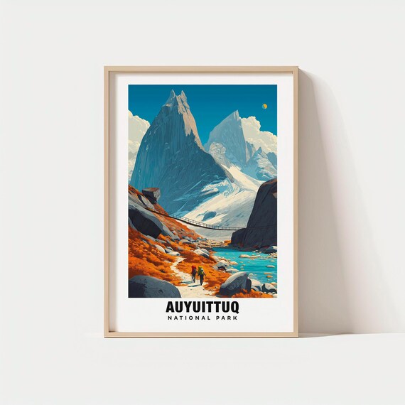 Auyuittuq National Park Arctic Granite Peaks Glacial Valley Poster